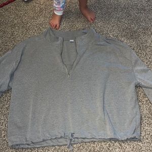 Women’s crop top quarter zip